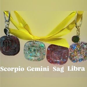 Handmade Zodiac Keychain Charms
